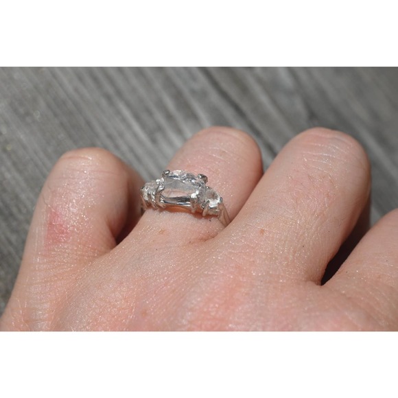 Natural Diamond Ring, Raw Diamond Ring, Uncut Diamond Ring, Engagement R… - Picture 2 of 5